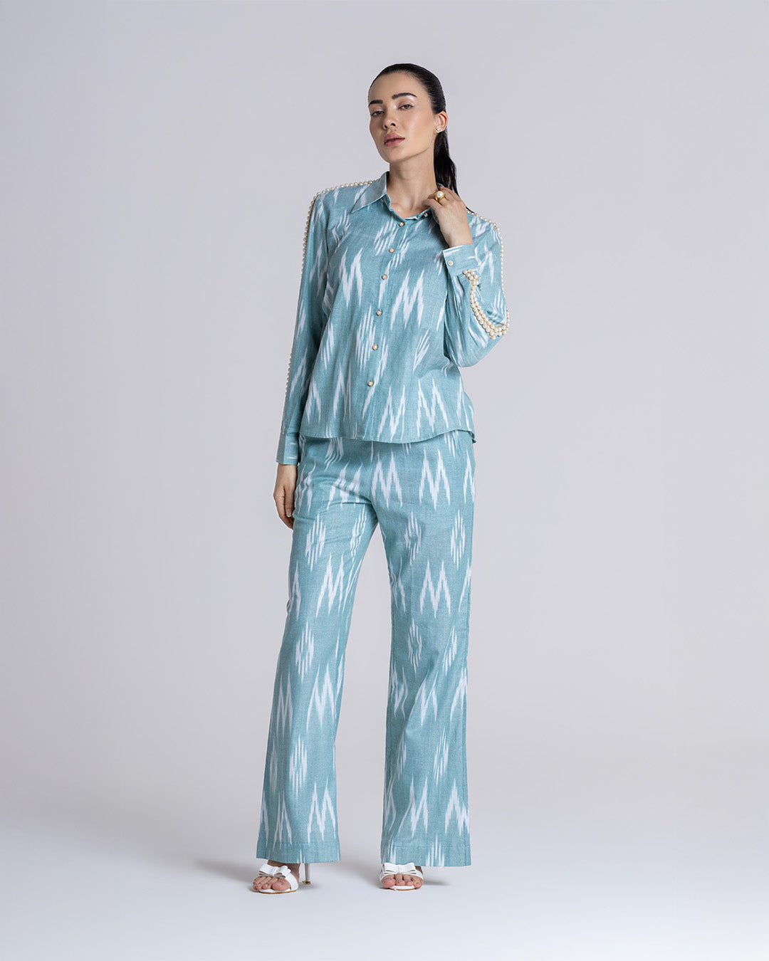 SMRITI KHANNA IN PEARL HORIZON CO-ORD SET