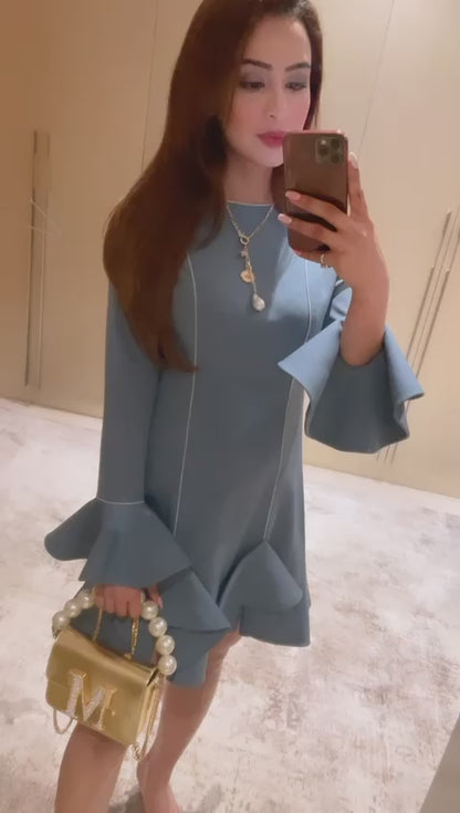 MUSSKAN SETHI ADLAKHA IN MAYAN RUFFLED DRESS
